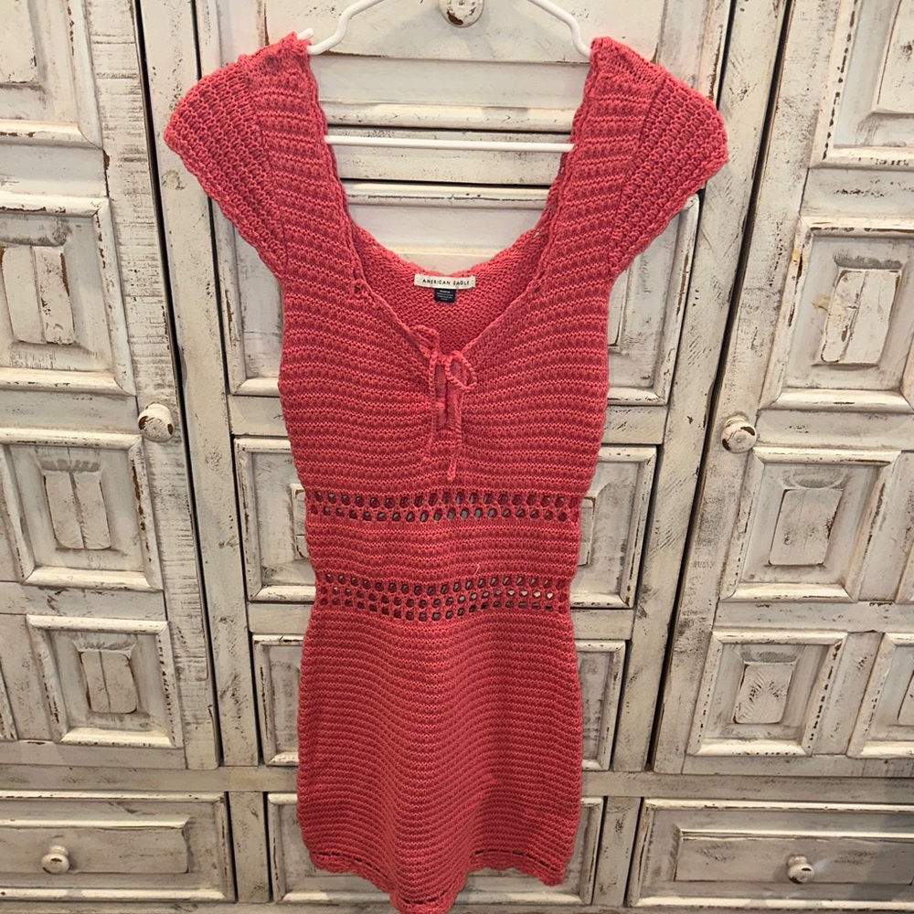 American eagle crochet dress